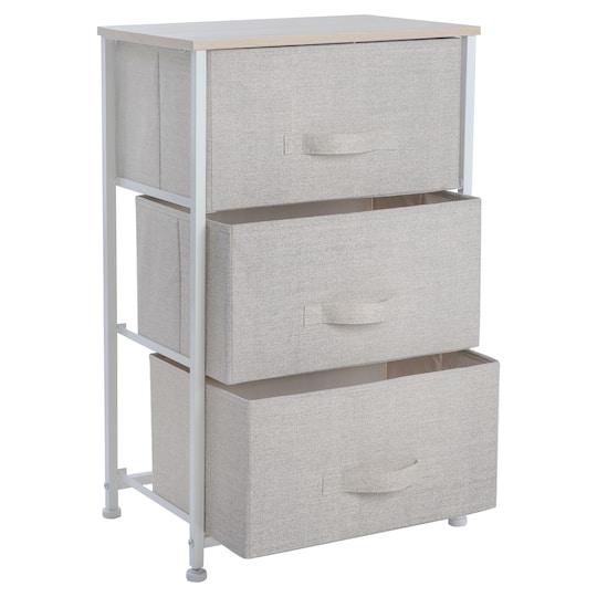 Simplify Beige 3 Drawer Storage Chest | Michaels Simplify Beige 3 Drawer Storage Chest | Michaels